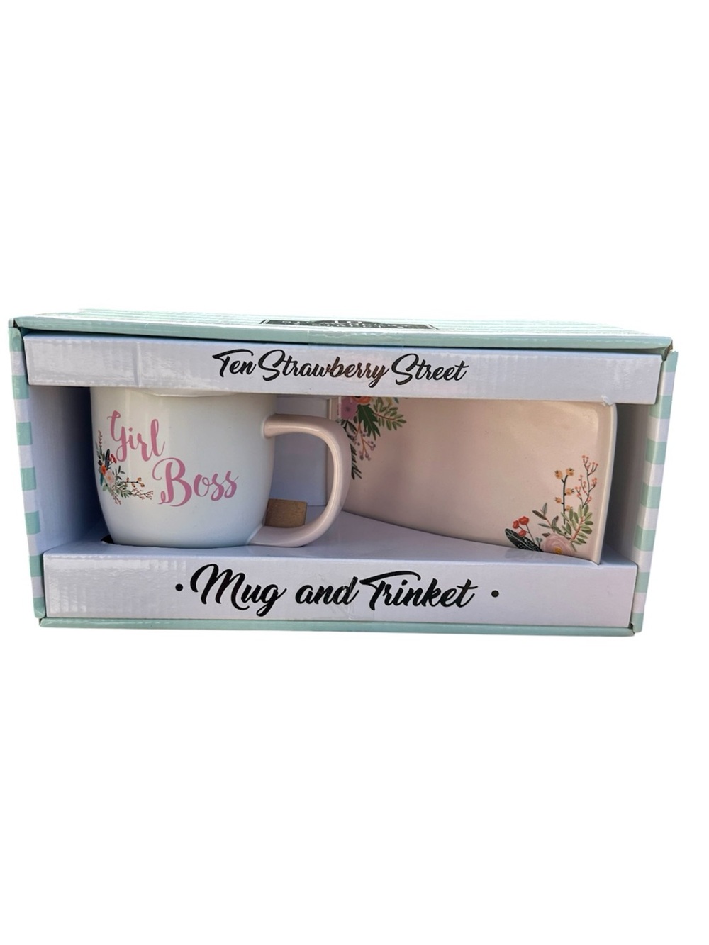 Ten Strawberry Street "Girl Boss" Mug & Trinket Tray Set - NIB